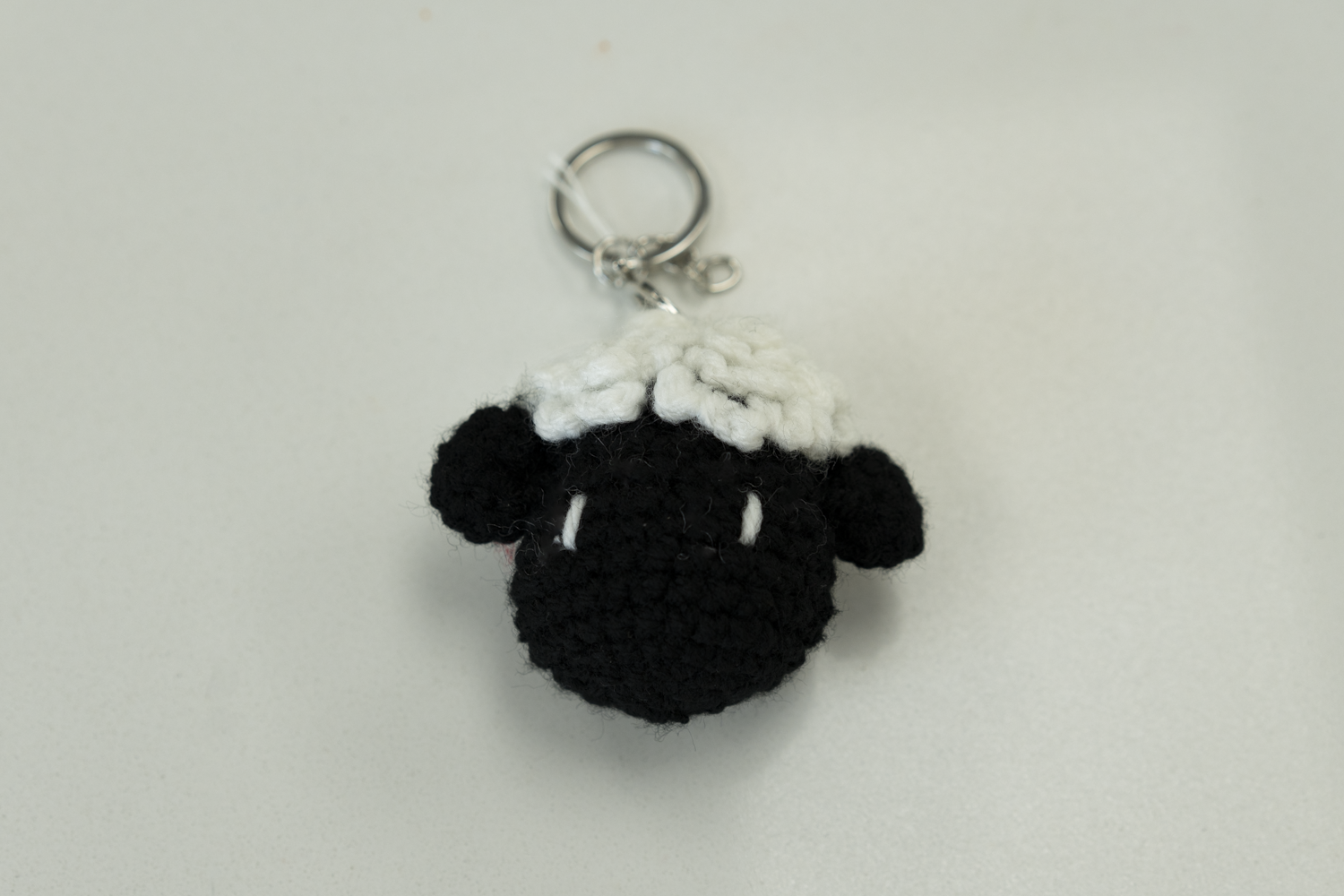 Crochet Sheep Keychain