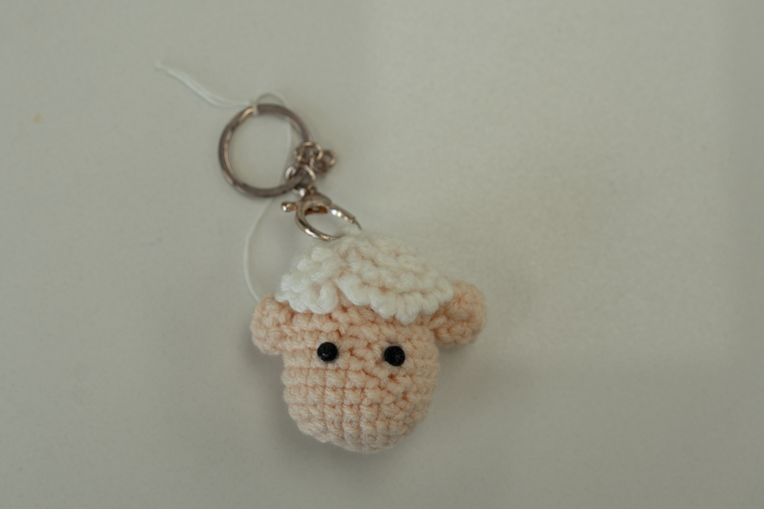 Crochet Sheep Keychain